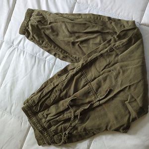 Olive green joggers